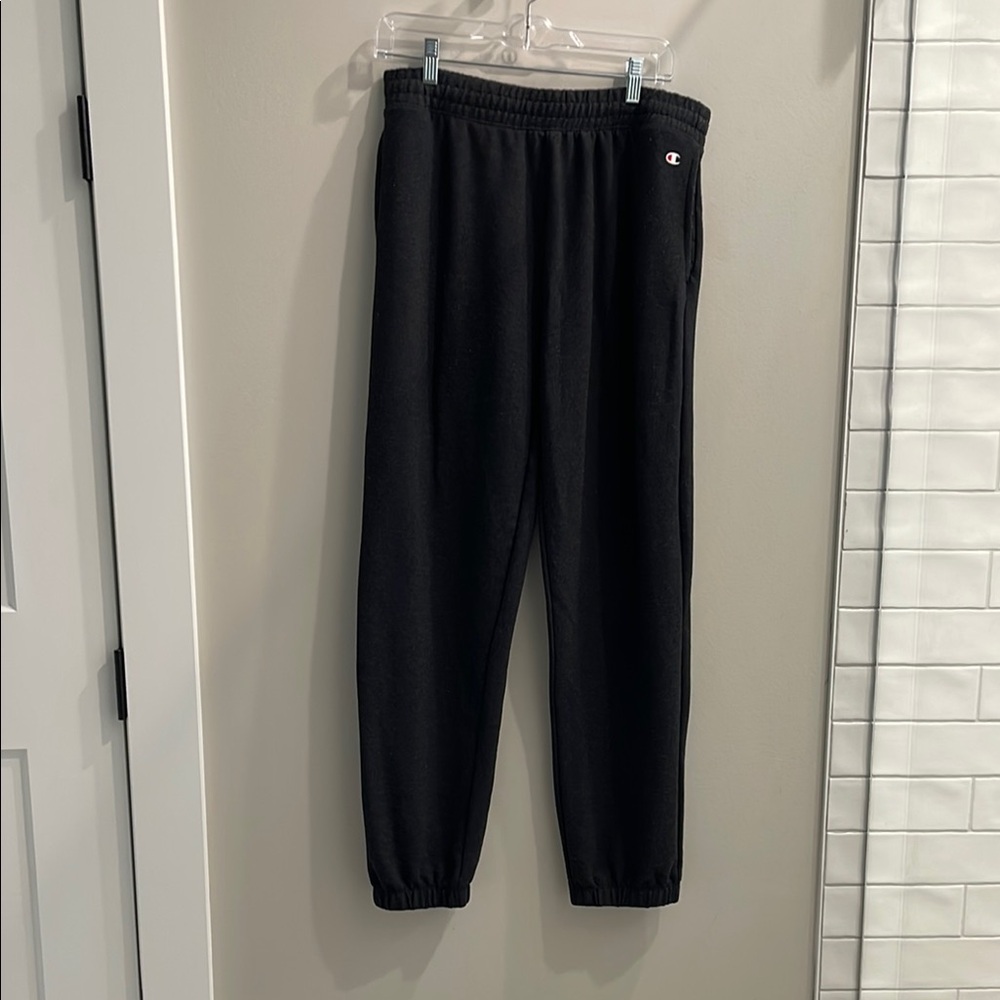 Men Champion Black Sweatpants XL